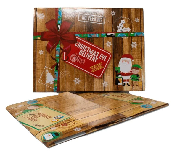 Wooden Print Christmas Eve Box (Mini)