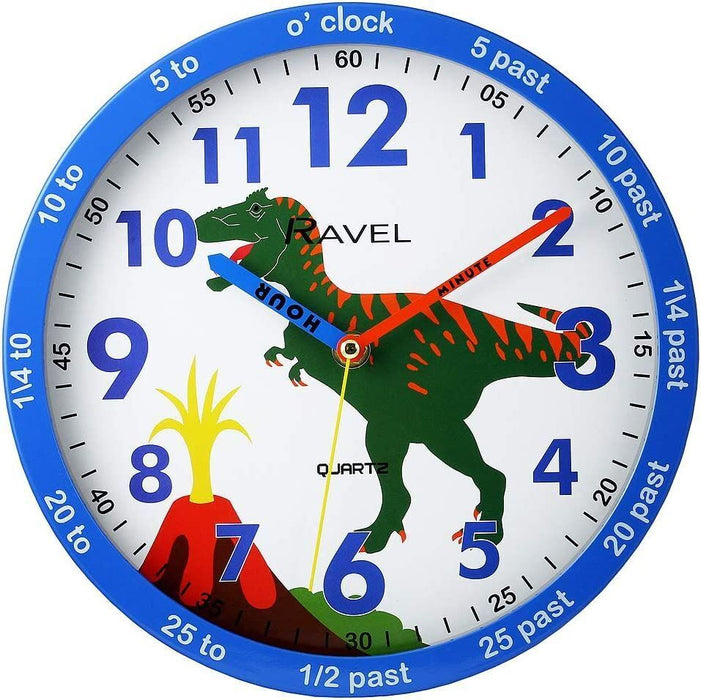 Childrens 25cm Dinosaur Wall Clock