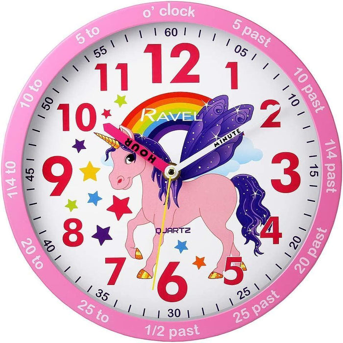 Childrens 25cm Unicorn Wall Clock