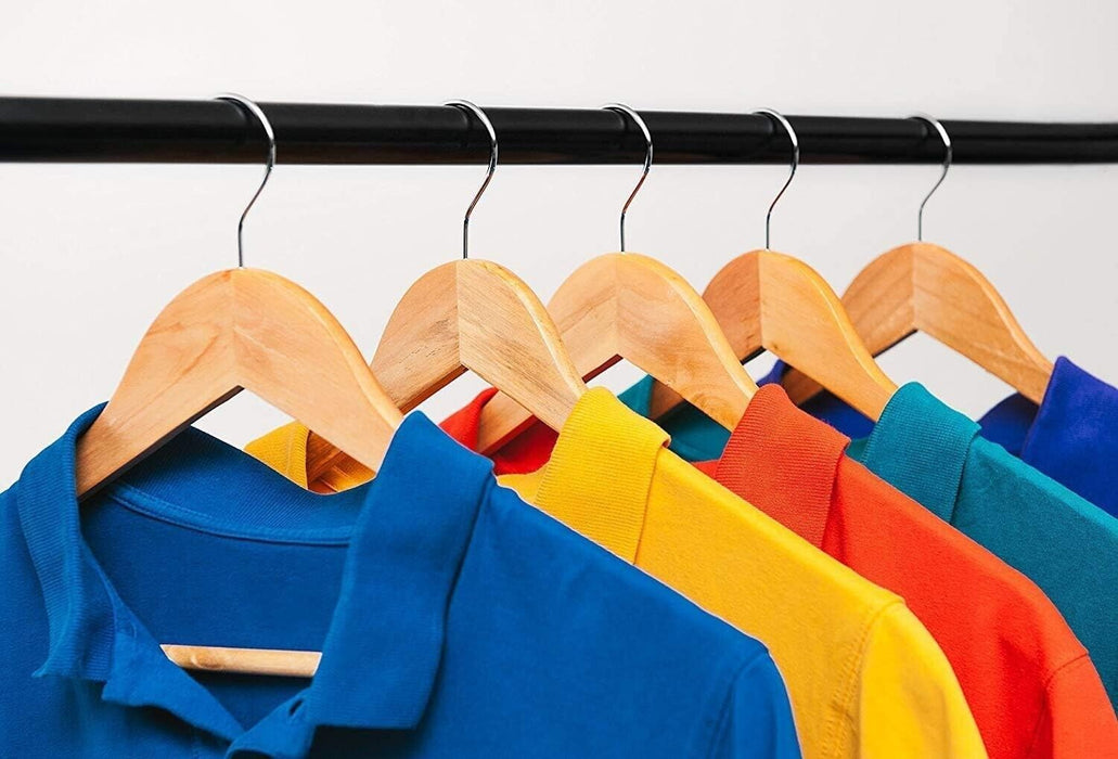 Wooden 50pk Clothes Hangers