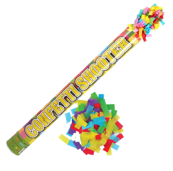 Multicoloured 50cm Confetti Cannon (Pack of 6)